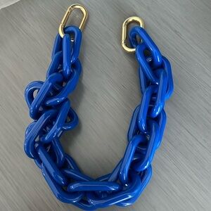 NWOT Clare V Resin Shortie Strap Cobalt